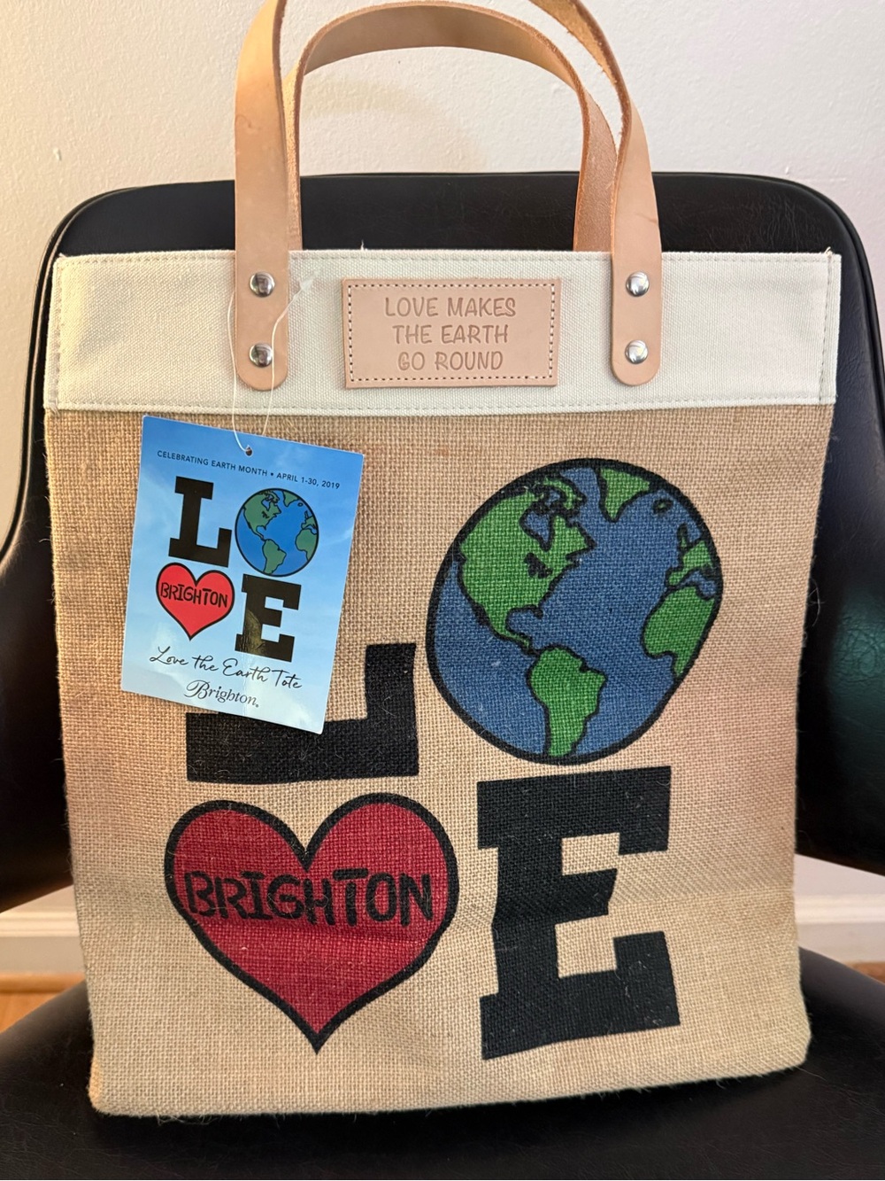 NWTO!! Brighton Love The Earth Canvas Tote